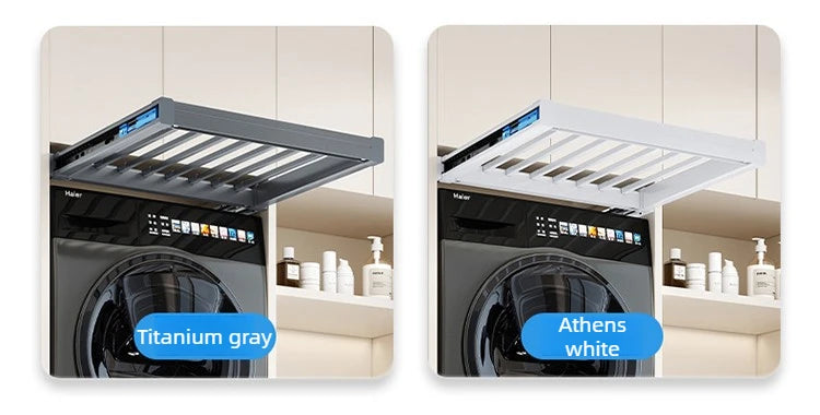 Retractable Pull-Out Clothes Drying Rack Adjustable Rebound