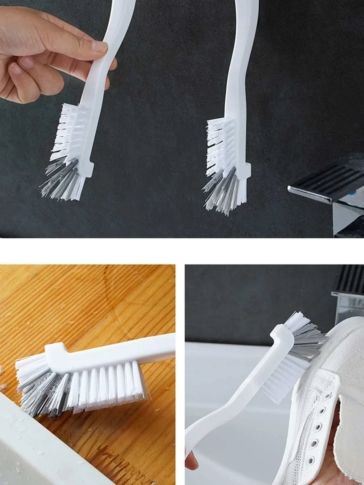 1/2pcs Scrub Brush Long Handle Cleaning Brush Stiff