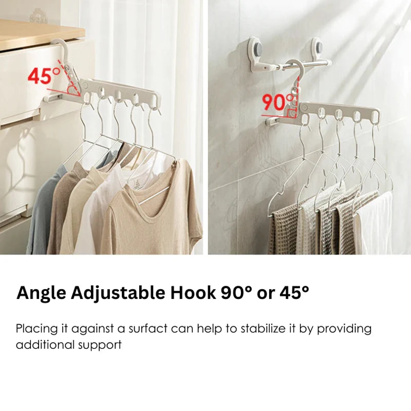 Foldable Travel Hanger Folding Clothes Drying Rack Travel