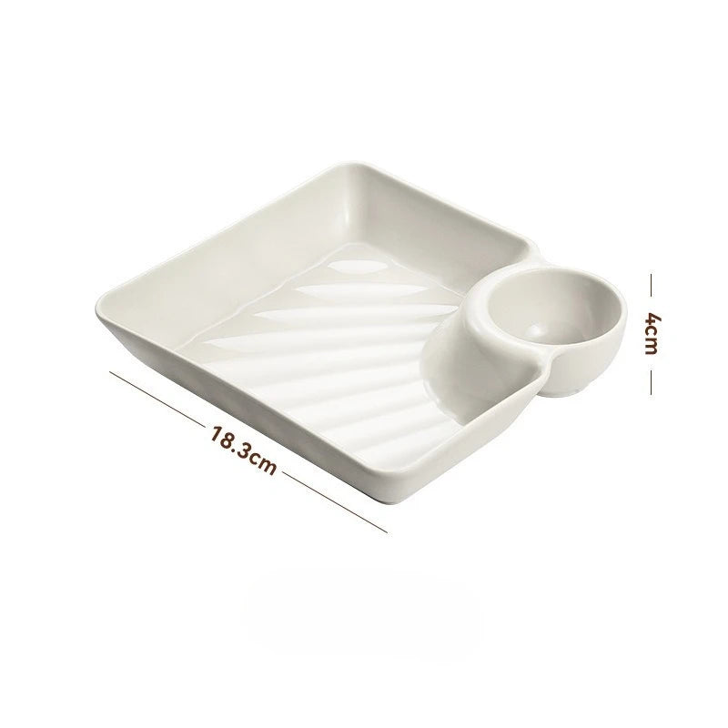 Chip Dip Serving Platter Plastic Dumpling Plates Sauce