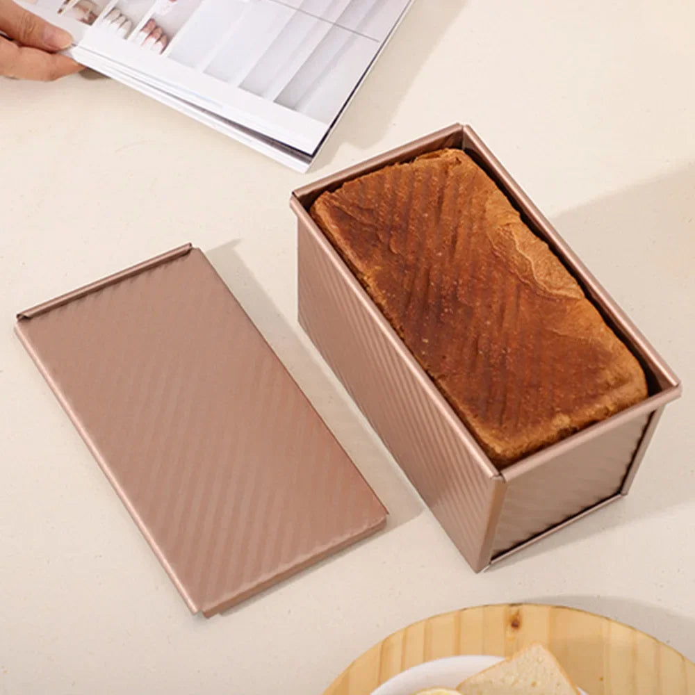 1pcs Non-Stick Pullman Loaf Pan Lid - Carbon