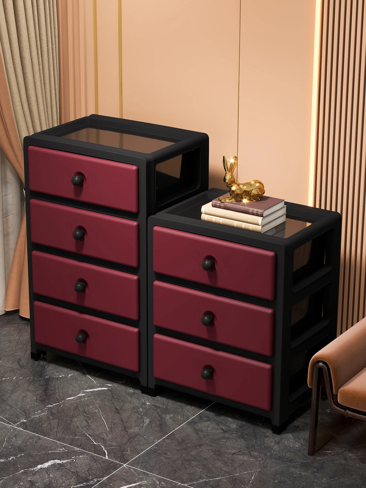 Drawer-Style Storage Cabinet - Living Room Storage Cabinet