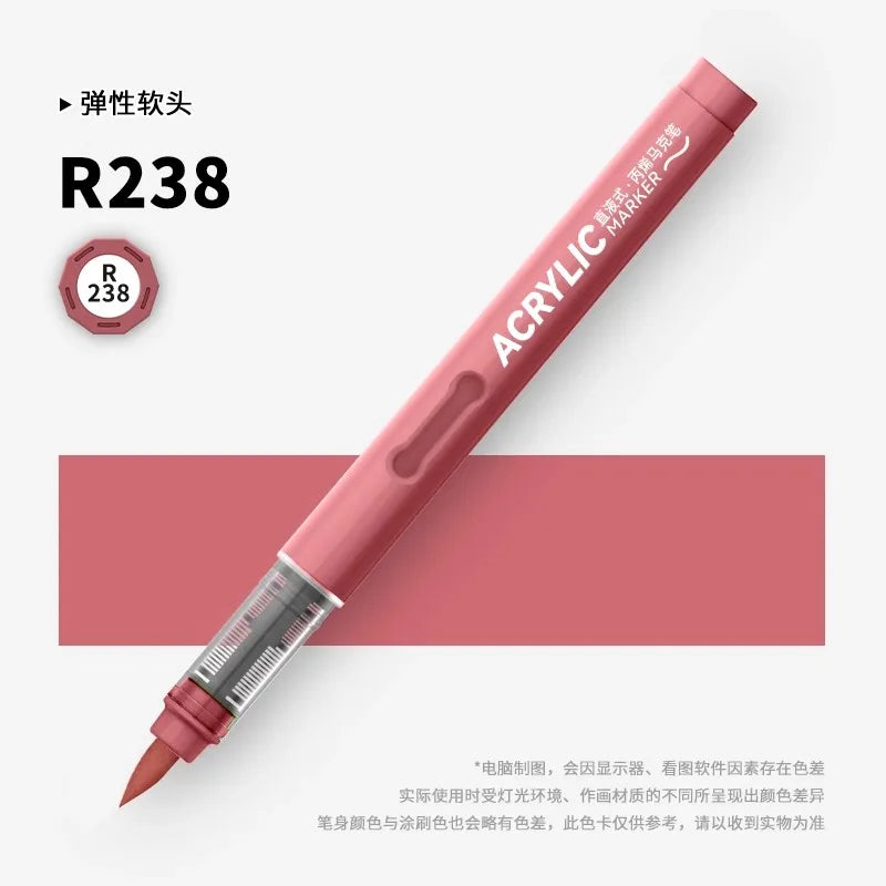 120/1 Colors Direct-Liquid Acrylic Brush Markers Pen Waterproof