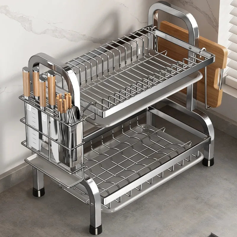 Dish Drying Rack Compact Dish Rack Drainboard Large