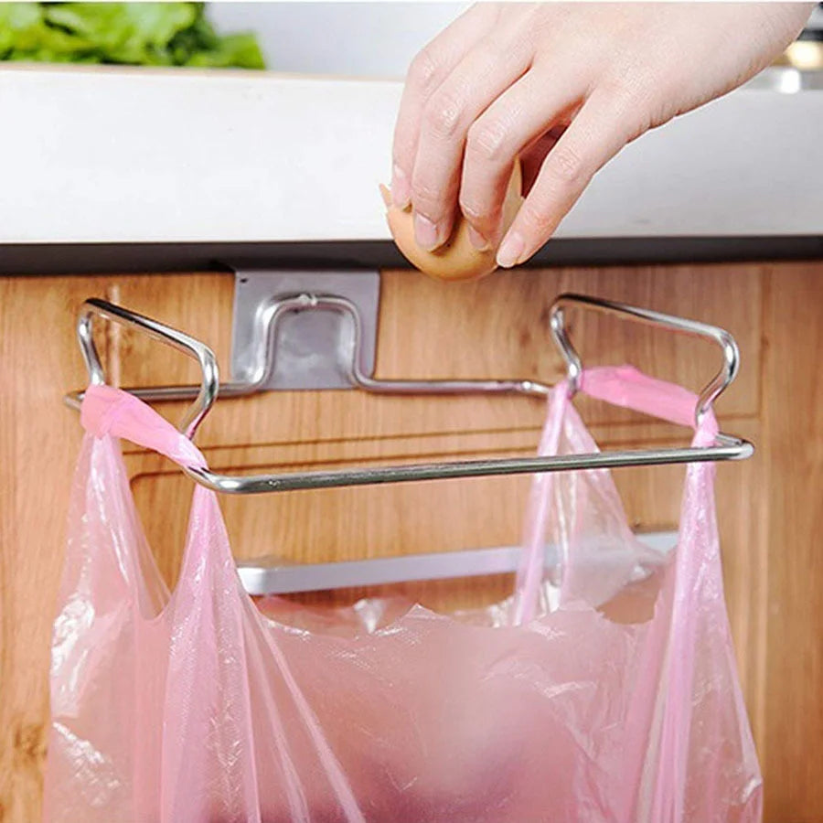 Trash Bag Rack Cabinet Door Garbage Bags Holder