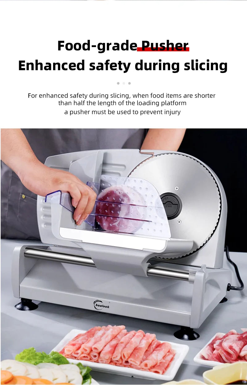 Divedeer Electric Deli Meat Slicer Sus 420 Stainless