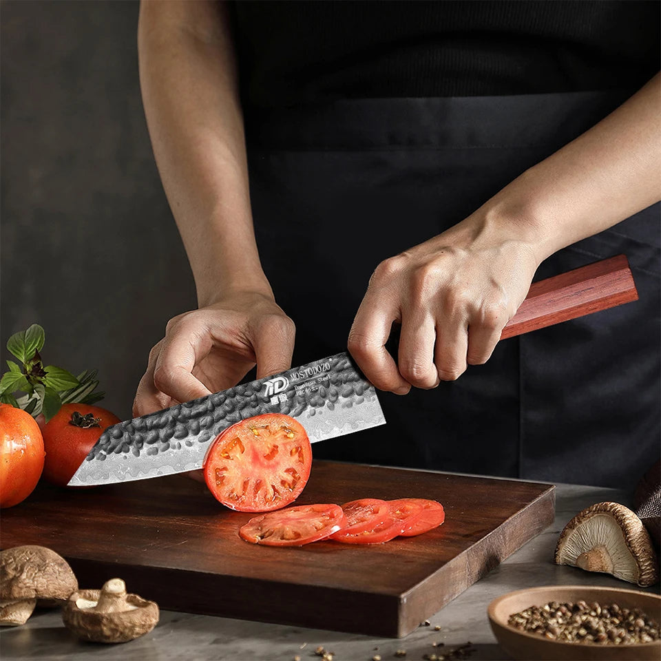 Mostodozo 6-Inch Japanese Hand Forged Bunka Chef Knife