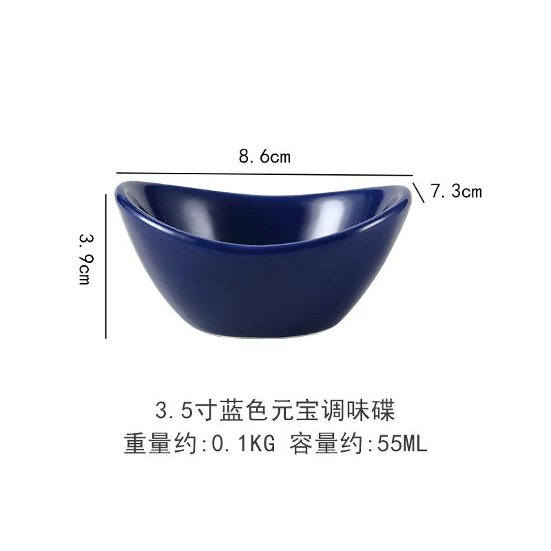 Ceramic Dipping Bowls Soy Sauce Dish Dip Bowls