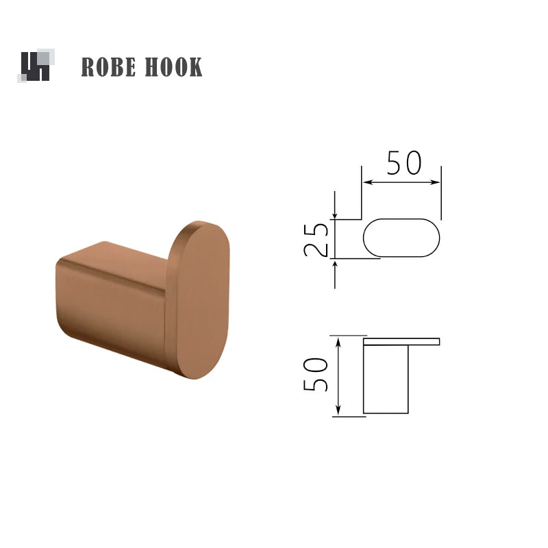 Brushed Rose Gold Storage Rack Towel Bar Tissue