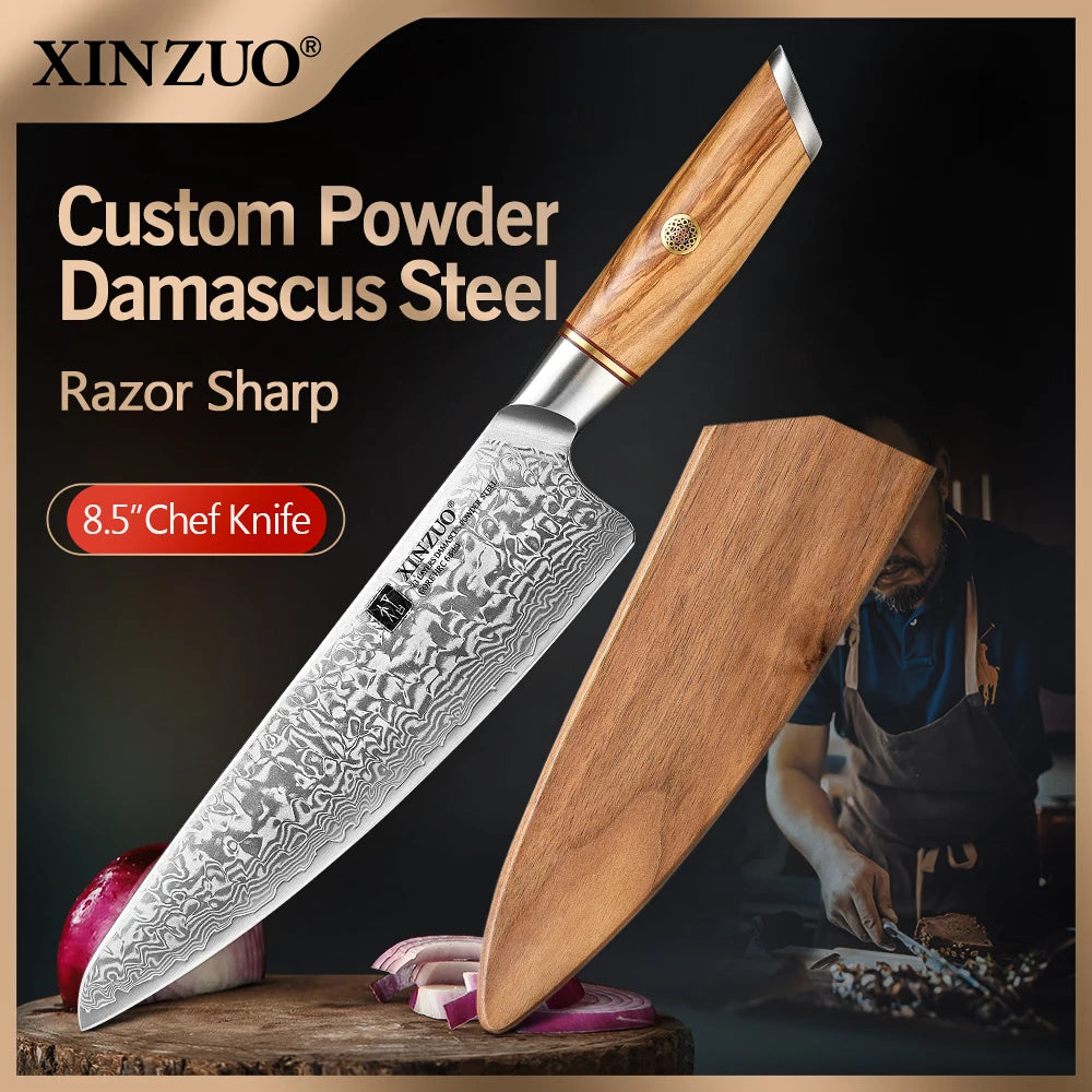 Xinzuo Chef Knife 73 Layers Damascus Steel Knives