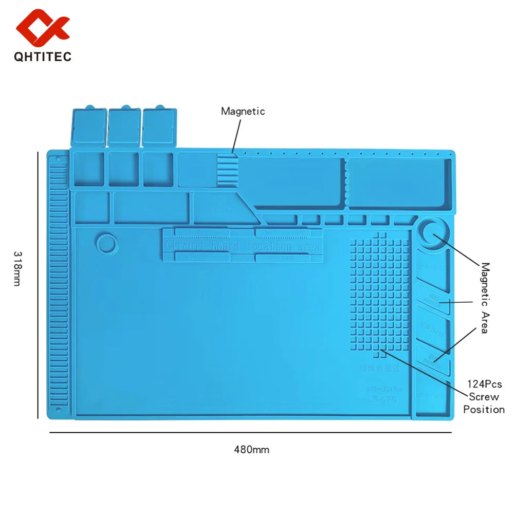 Soldering Silicone Mat Work Mat Heat Anti-Static Esd