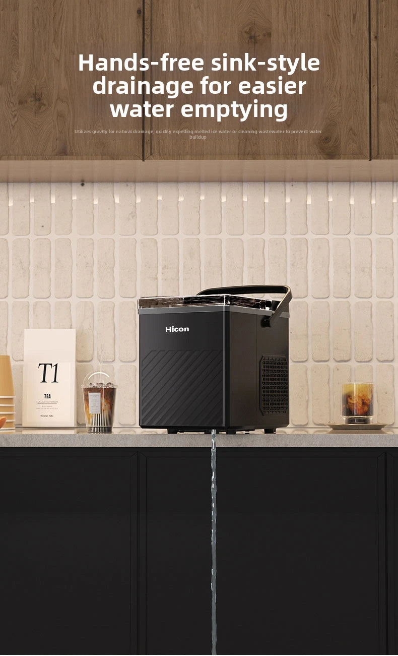 15kg/Day Automatic Ice Maker Machine Compact Home/Dorm/Outdoor