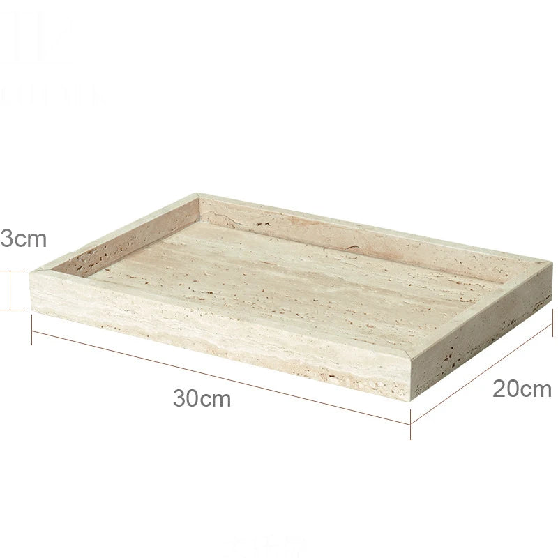 Beige Travertine Bathroom Natural Marble Soap Dispenser Soap