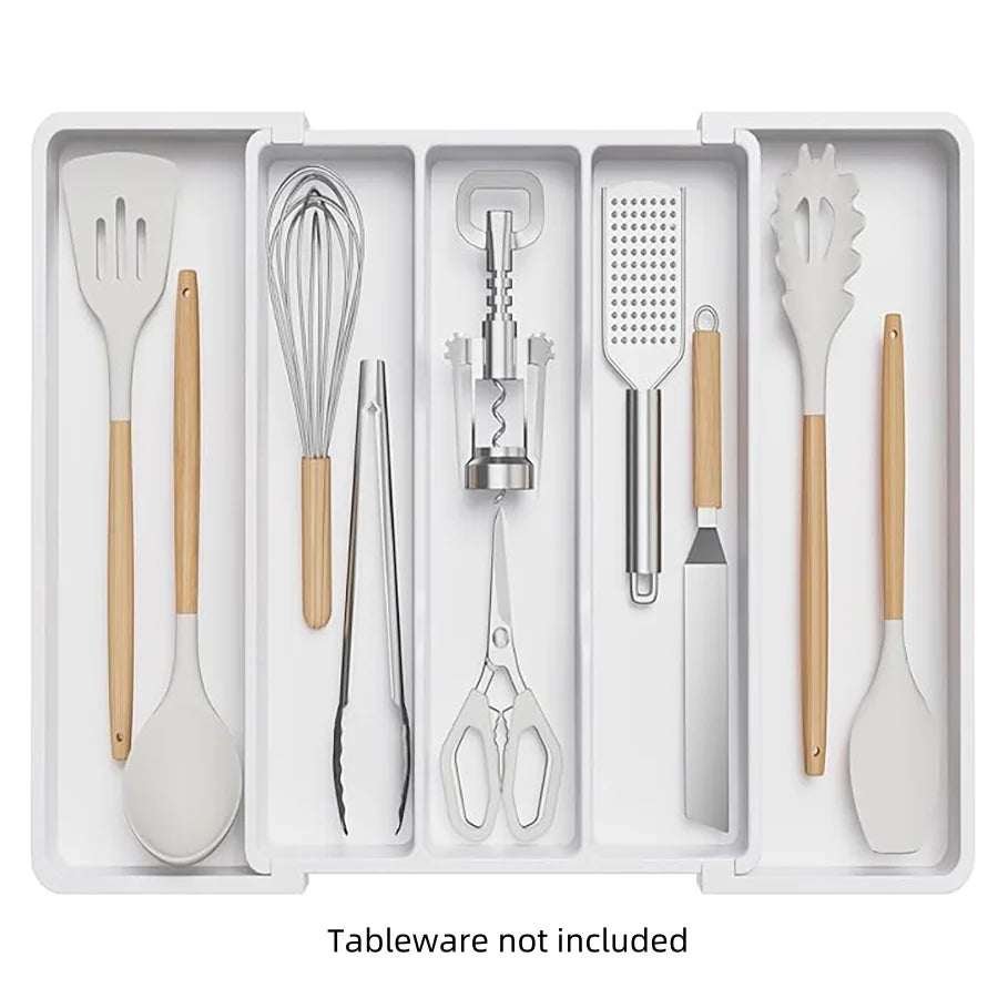 Expandable Cooking Utensil Tray Utensil Organizer Drawers