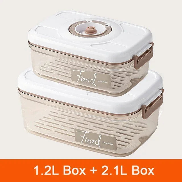 Food Vacuum Storage Box Fresh-Keeping Sealed Canister Large