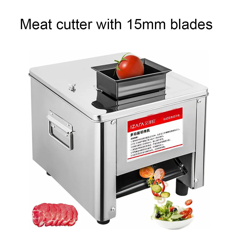 Commercial 850w Stainless Steel Electric Meat Slicer Meat