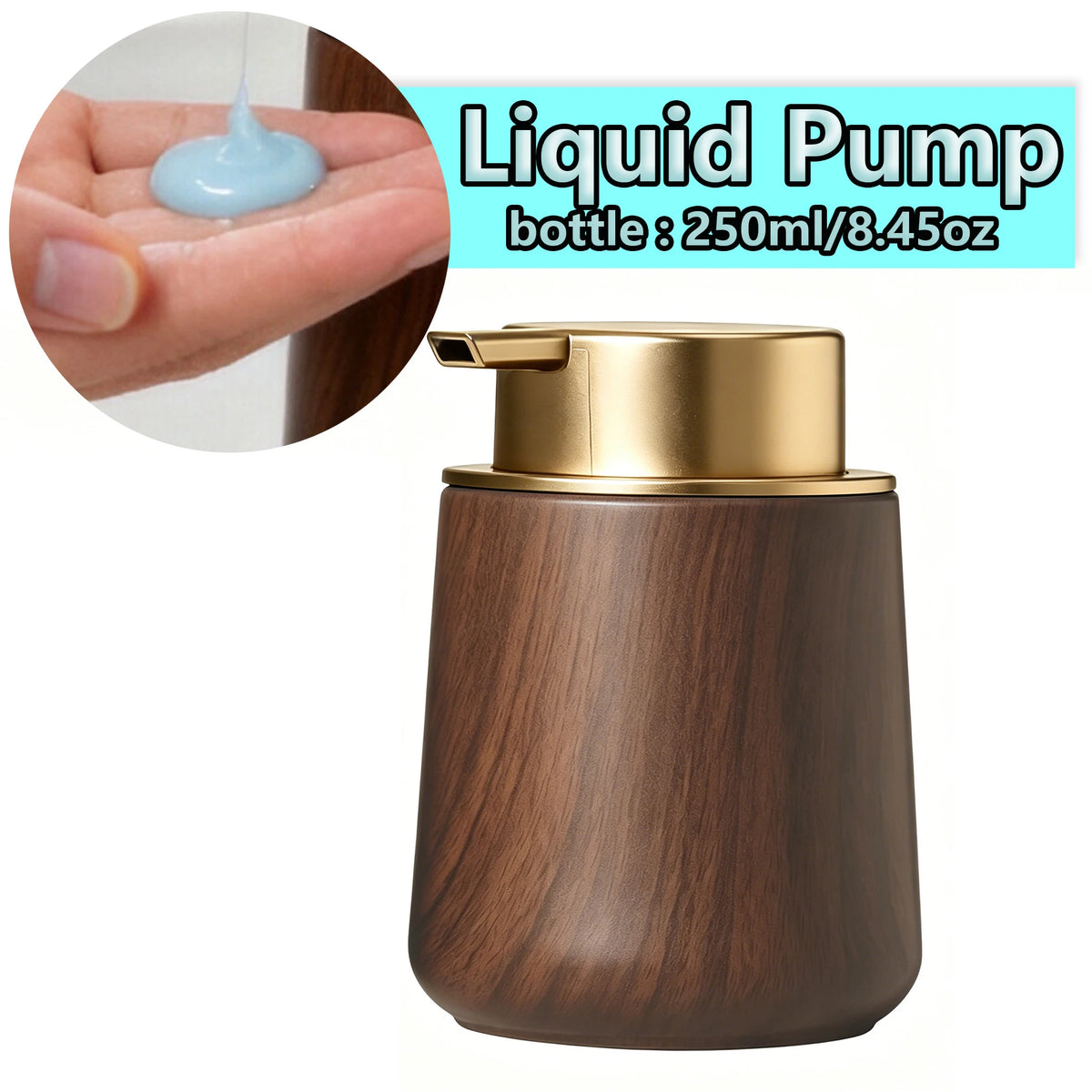 Elegant Hand Soap Dispenser Cup Bathroom & Organizer