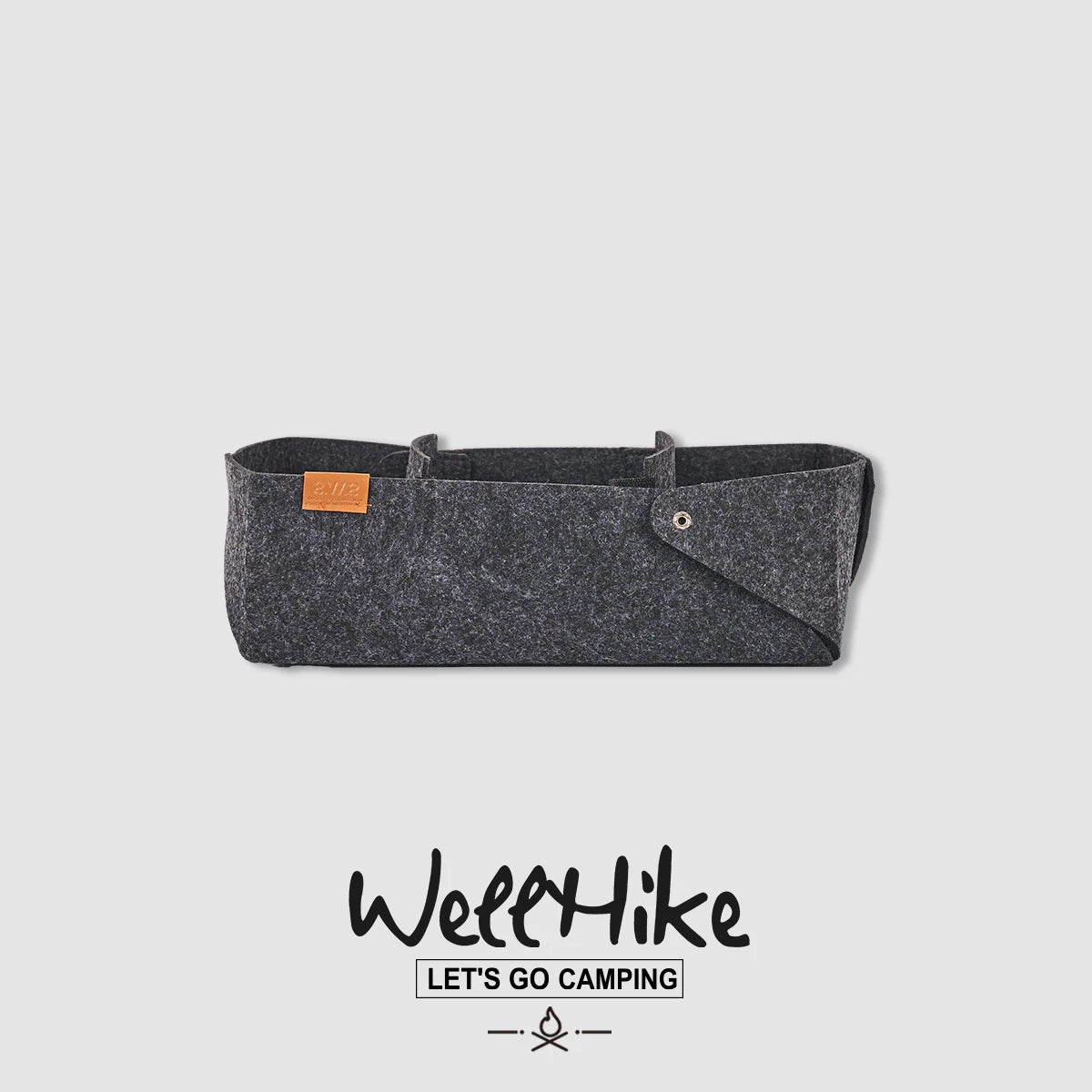 Wellhike- Outdoor Lunch Box Felt Lined Vintage Camping