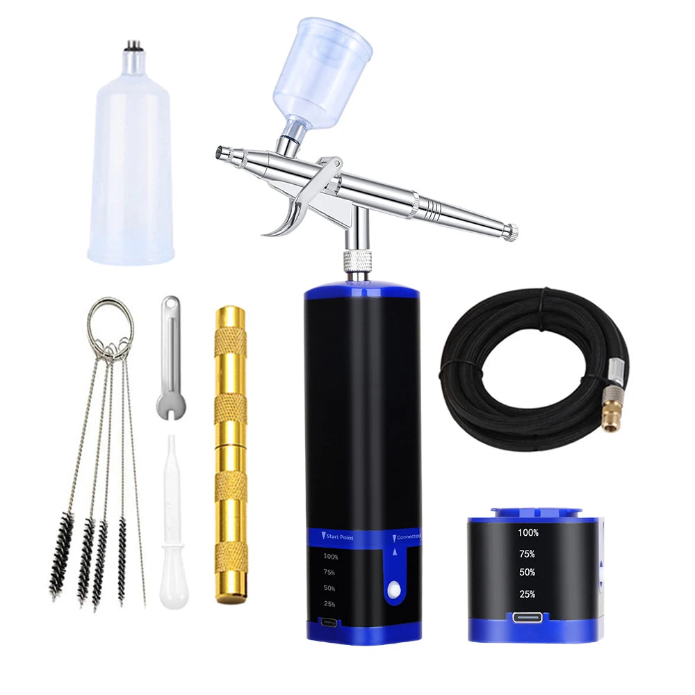 Tm100-116w Professional Mini Airbrush Compressor Kit Cake