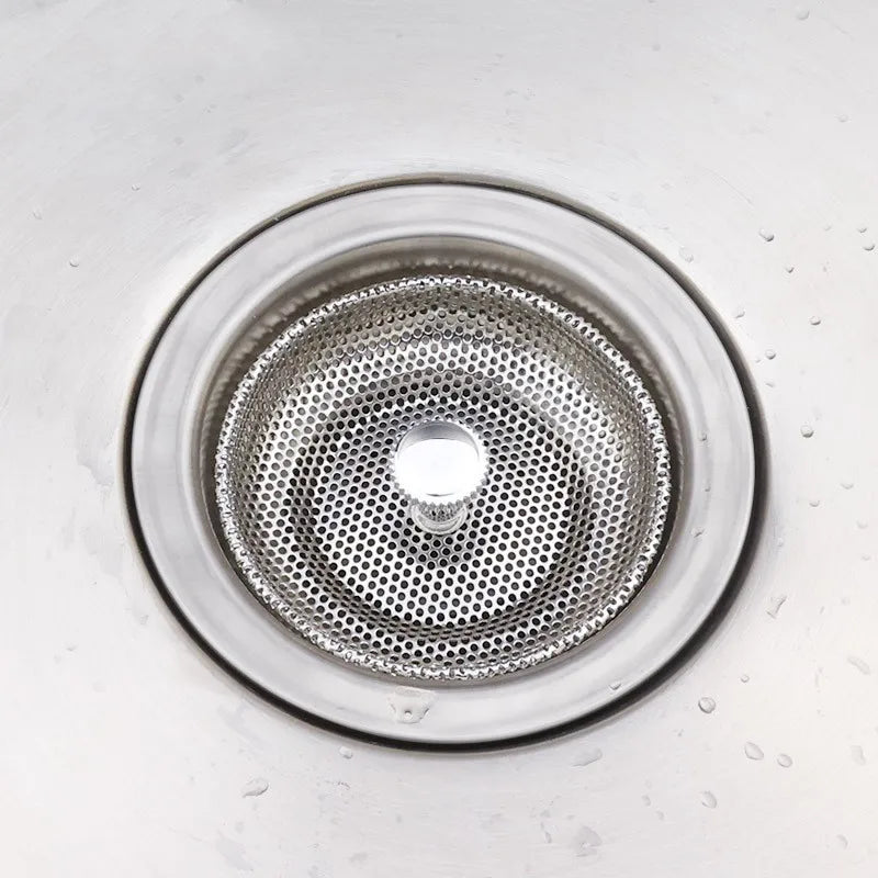 Waste Plug Sink Strainer Stainless Steel Basin Drain