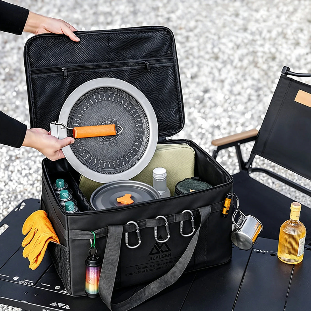 30/42l Camping Organizer Waterproof Oxford Cloth Picnic Bag