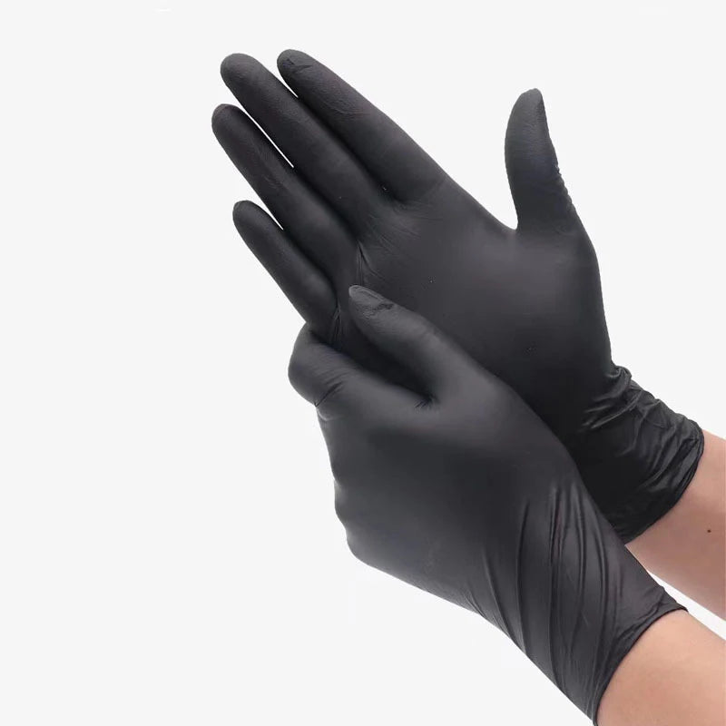 10/20/50/100pcs Bagged Disposable Gloves Black Disposable Gloves