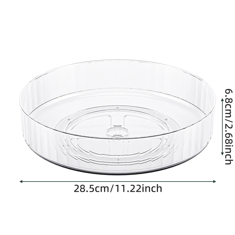 360 Rotating Tray Lazy Susan Fridge Organizer Turntable