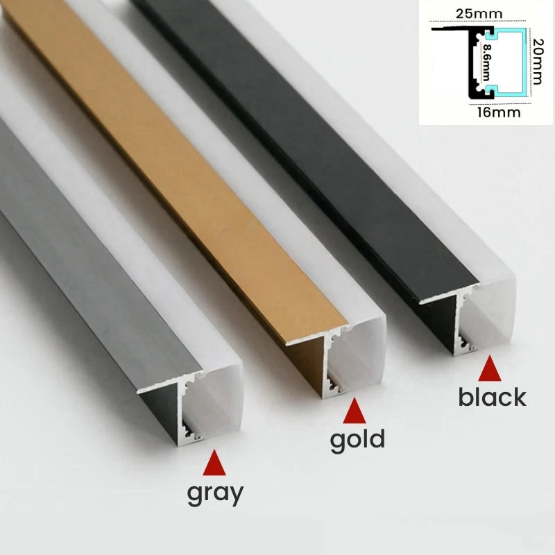 Recessed Splint Led Cabinet Shelf Lamp Aluminum Profile