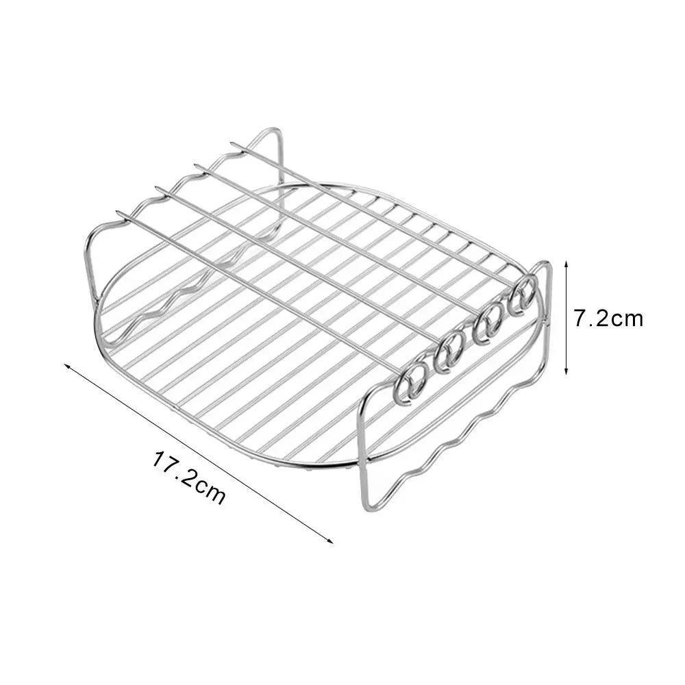 Baking Tray Skewers Air Fryer Stainless Steel Holder