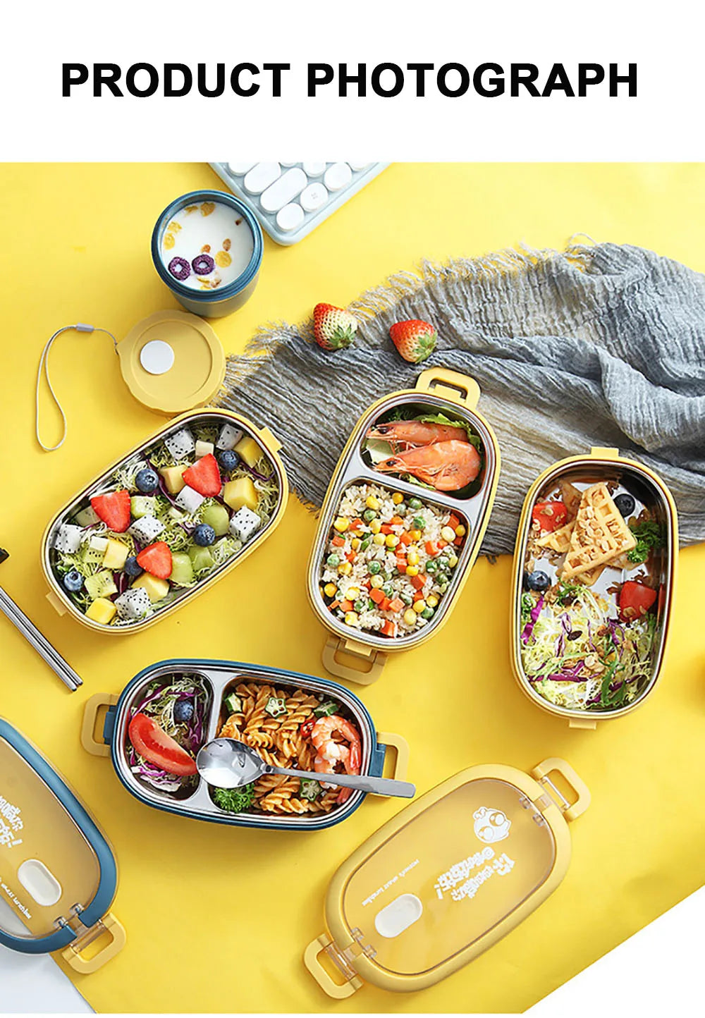 Multi-Layer Bento Box Thermal 304 Stainless Steel Lunch