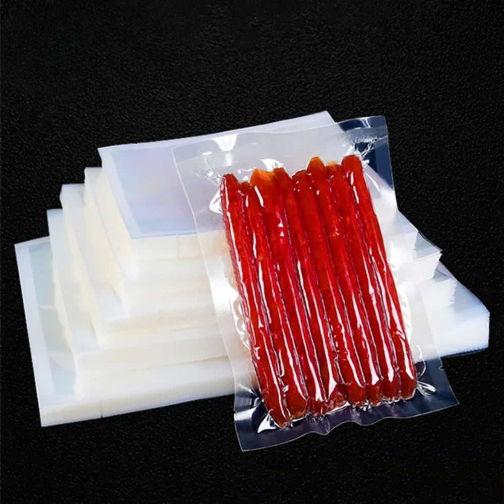 100pcs Clear Transparent Vacuum Sealer Bags Food Storage
