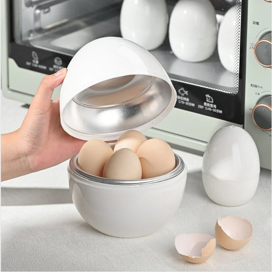 Capacity Eggs Microwave Egg Steamer Boiler Cooker Easy