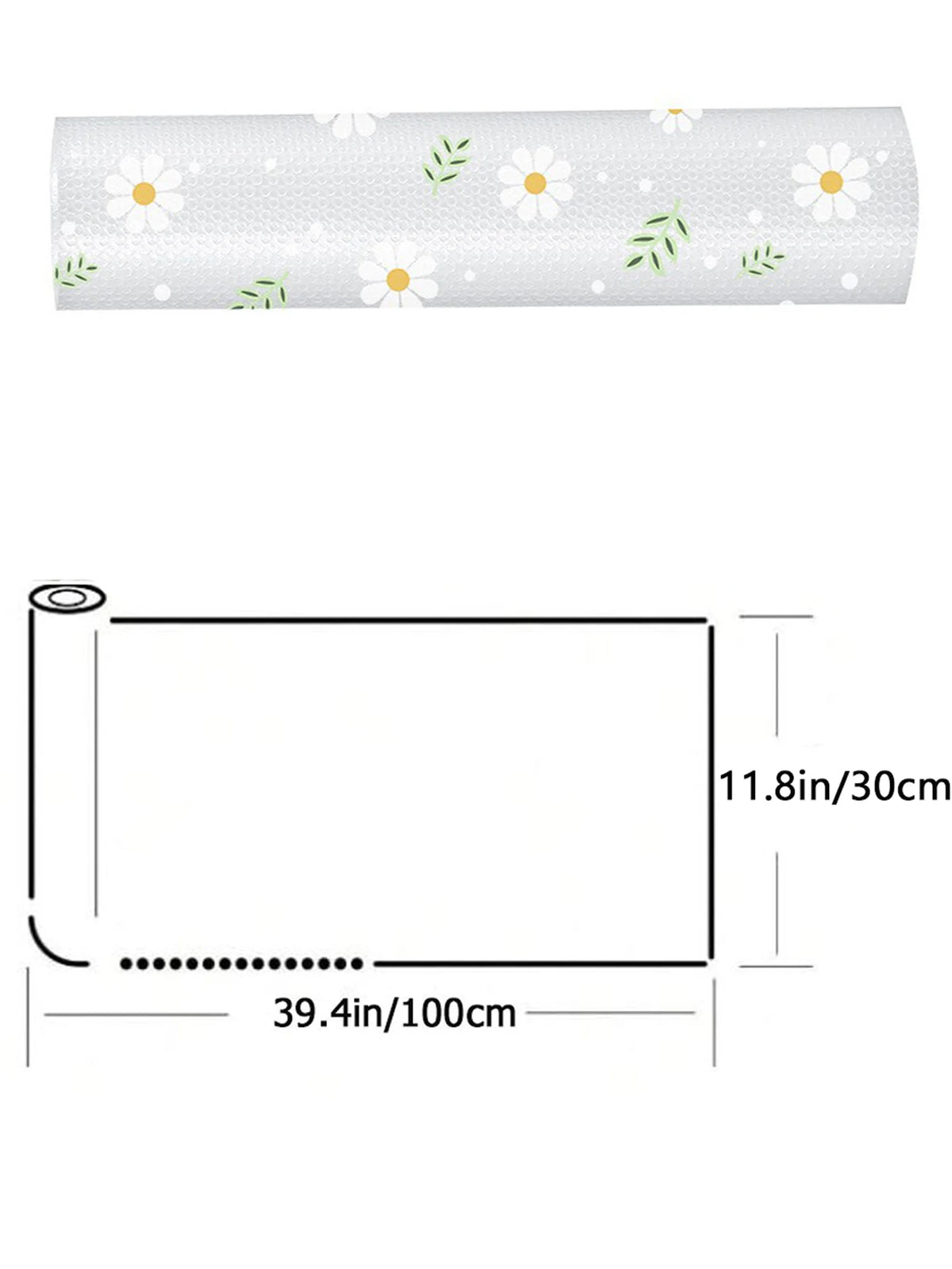 Daisy Flower Cabinet Mat Reusable Drawer Mat Dining