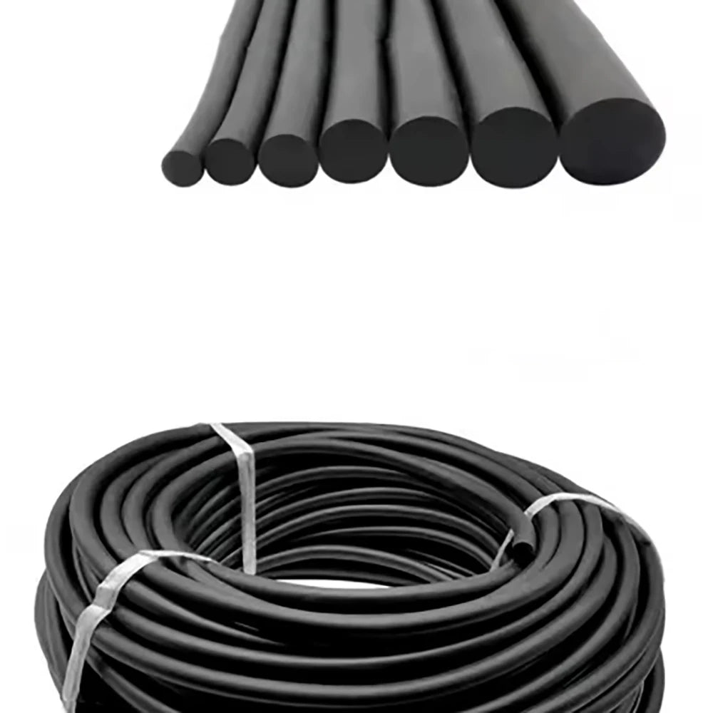 1-20 Meter Black Round Epdm Rubber Strip Foam