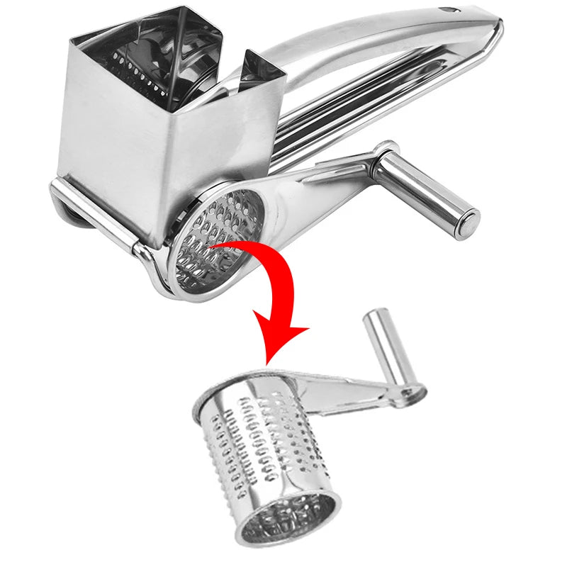 Holaroom Stainless Steel Cheese Slicer Shredder Drums Blades