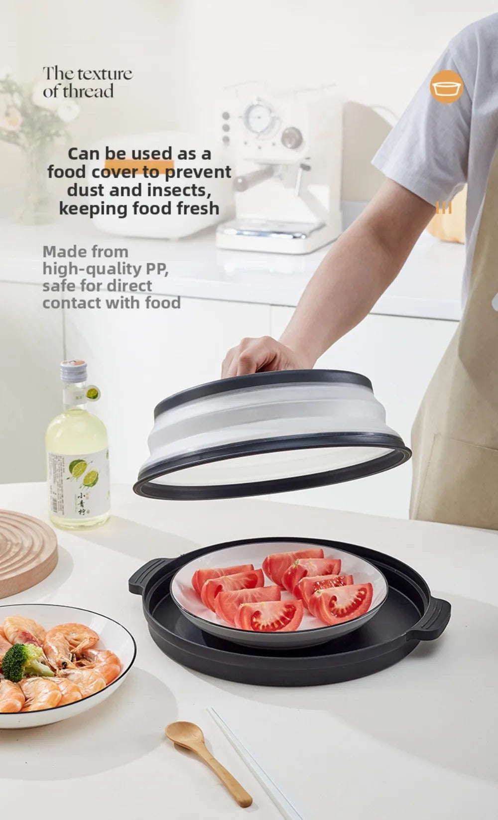 Silicone Microwave Splatter Cover Oil-Proof Splash-Proof
