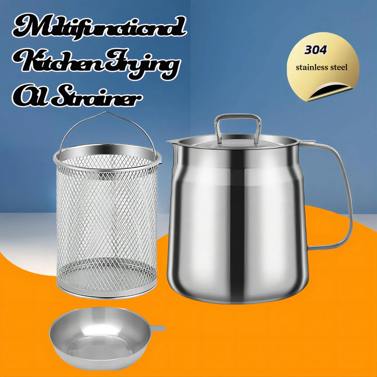 Deep Frying Pot 304 Stainless Steel Mini Deep