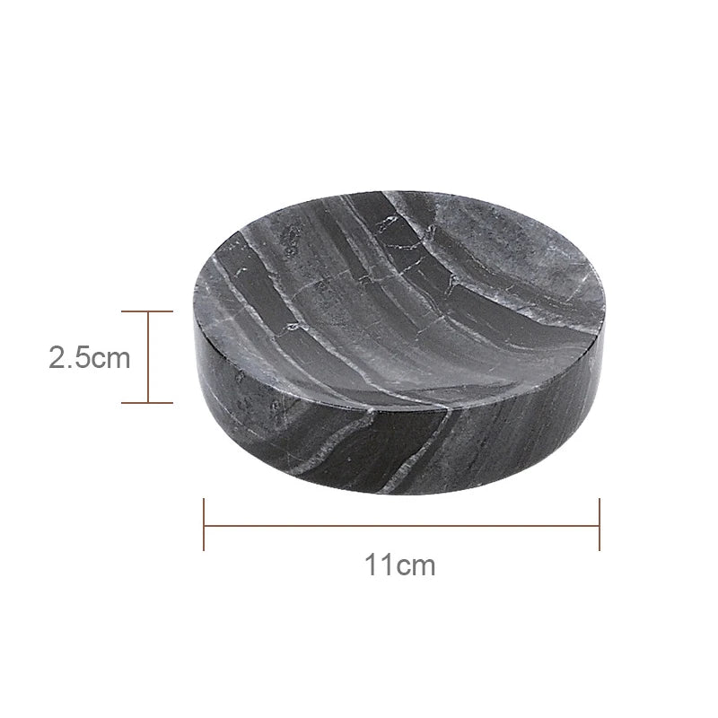 Black Natural Marble Stone Bathroom Luxury Toothbrush Holder