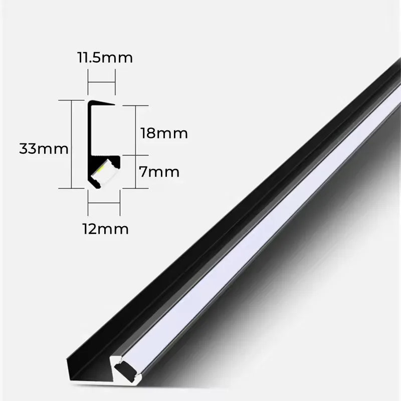 Led Cabinet Shelf Light 45 Lighting Recessed Aluminum