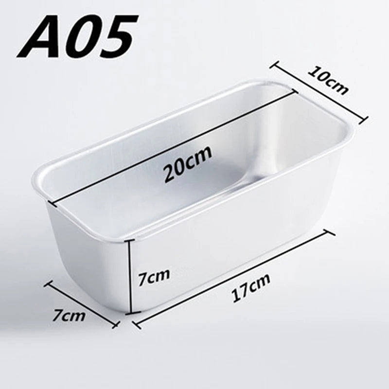 Ays 1pc Rectangular Mold Aluminum Alloy Lunch Meat