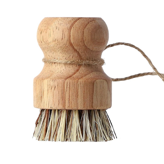 1pc Natural Sisal Hemp Dishwashing Brush Bamboo Handle