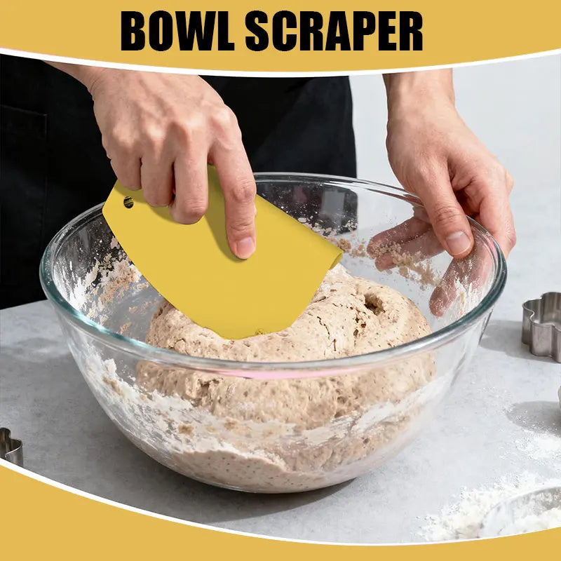 3-In-1 Dough Scraper Stainless Steel Bench Scraper Measurements