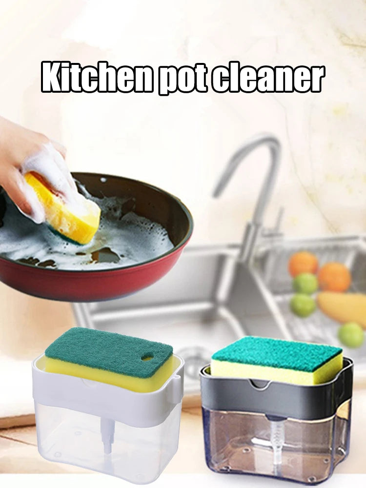 Washing Detergent Press Cleaning Pot Brush Style Automatic