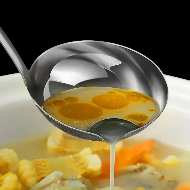 Stainless Steel Oil Separating Spoon Soup Colander Gravy
