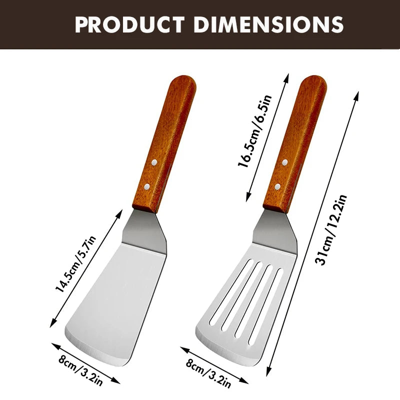 Metal Spatulas Cast Iron Skillet Fish Egg Grill
