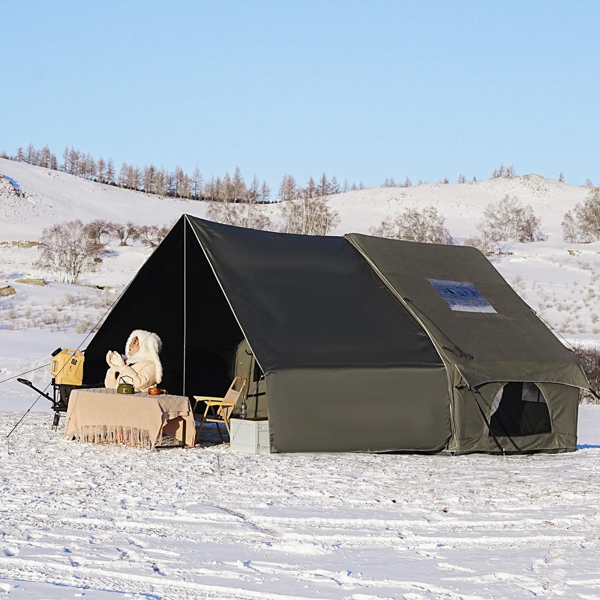Pakicetus Inflatable Skylight Tent 4-6 Person Outdoor Family