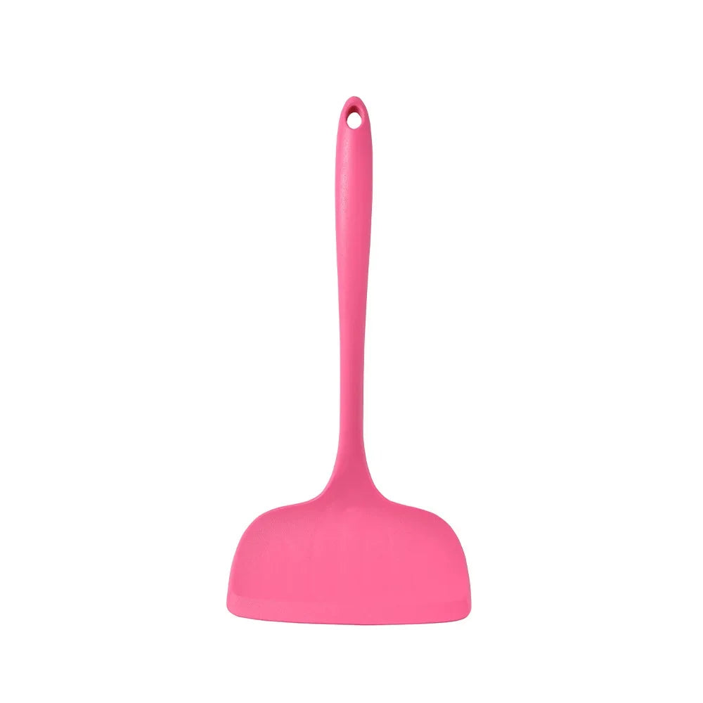 1/6pcs Pink Silicone Utensil Non-Stick Pans Silicone Spatula