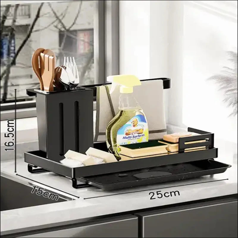 Sink Stand Sponge Holder Dish Drainer Organizers Storage