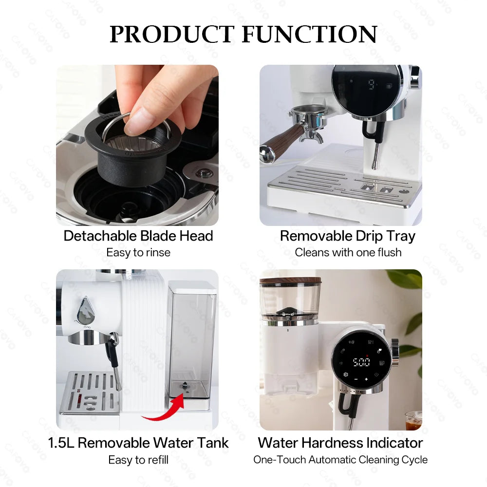 Cafovo Cg01 15 Bar 58mm Semi-Automatic Espresso Machine
