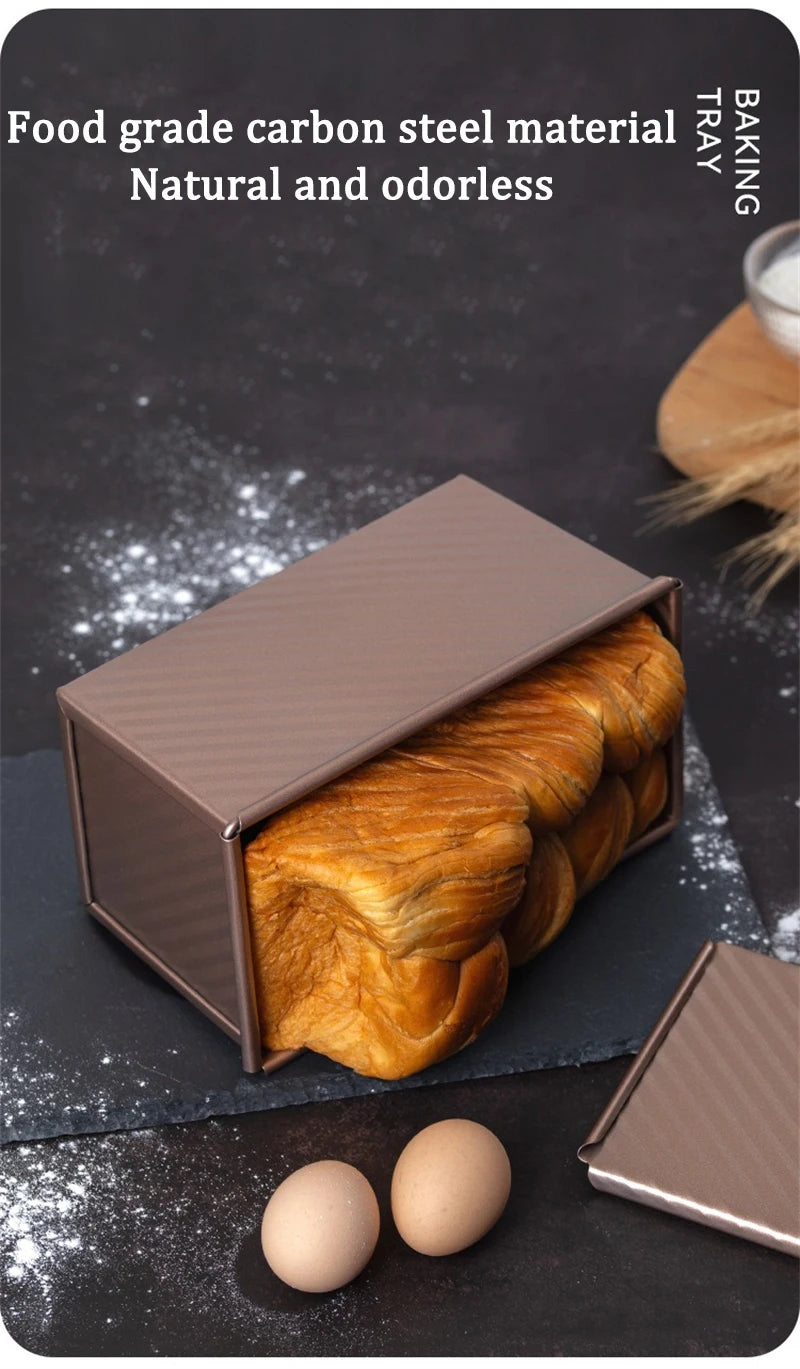 Rectangle Loaf Pan Baking Toast Pullman Box Tray